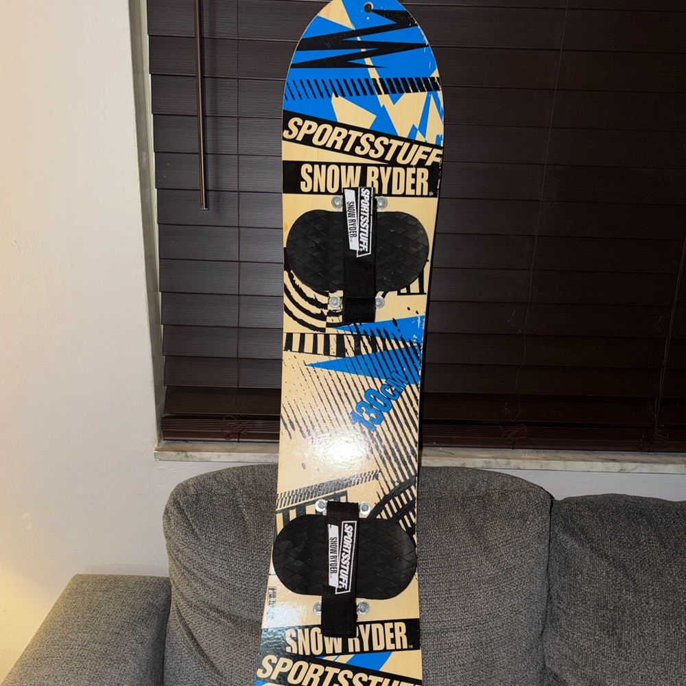 Sports Stuff Snow Ryder Snowboard 80-150 Lbs Used Pre Owned Outdoors Winter Ride